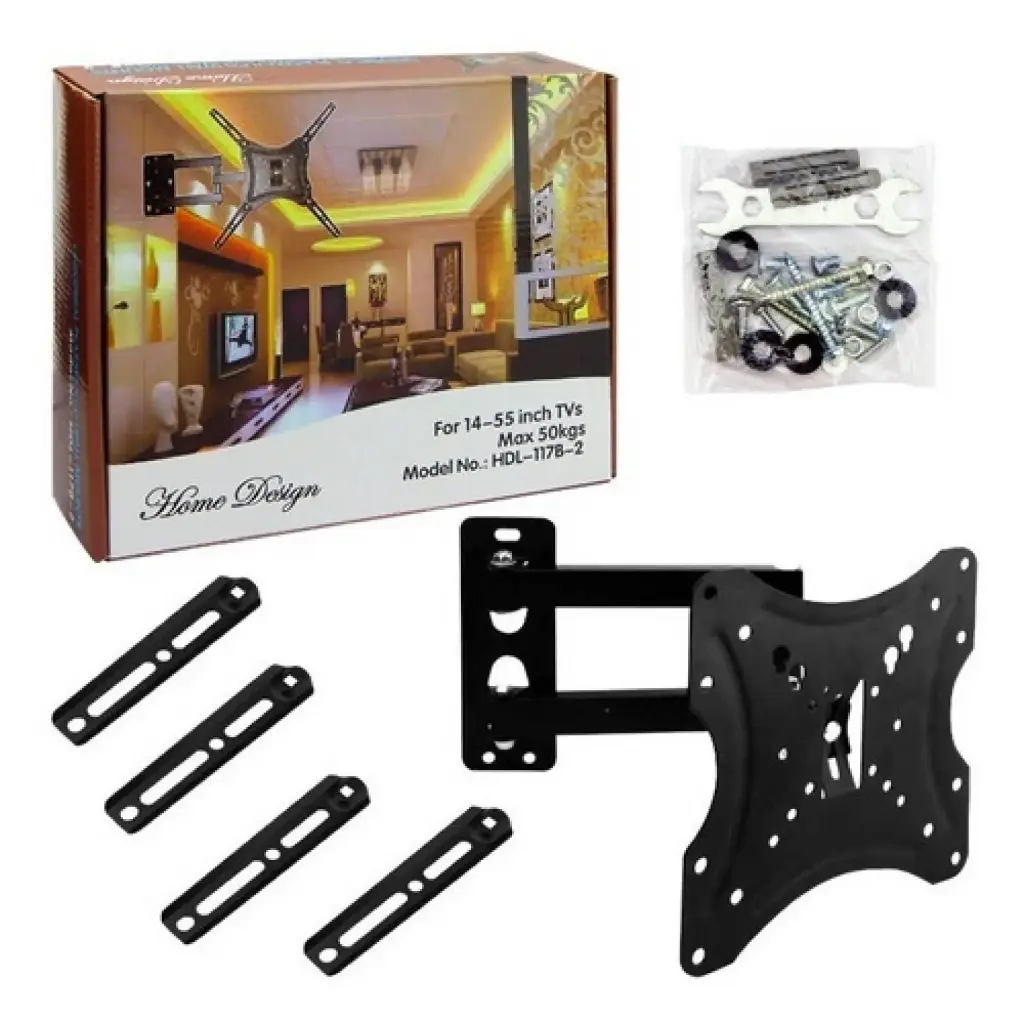 Soporte para televisor de brazo 117B caja café 32"a 47"