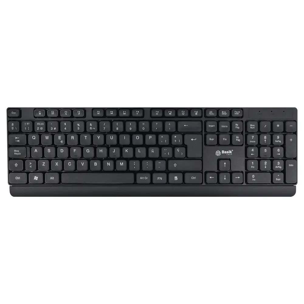 TECLADO INALÁMBRICO BT+2.4 Basik Tech