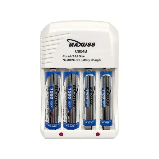 Cargador con pilas recargables Maxuss