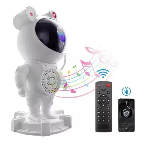 Astronauta Proyector Galaxia con Parlante Bluetooth 