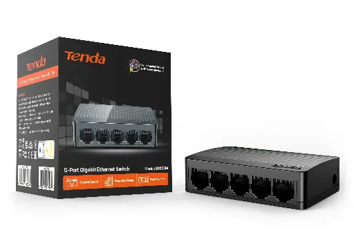 Switch Tenda 5 puertos base 1000 Gigabite