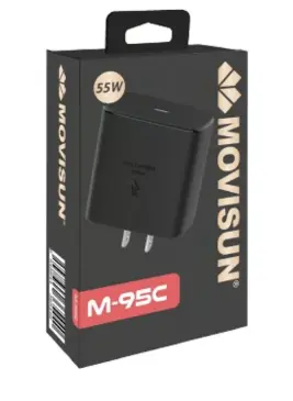 [M-95C] Cargador tipo c 55 Watts Movisun M-95C