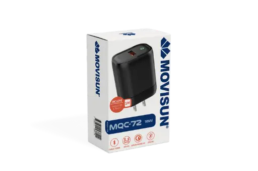 [MQC-72] Cargador tipo C 18 Watts Movisun MQC-72 Movisun 