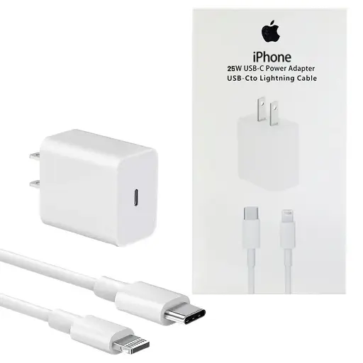  Cargador tipo c  para iPhone 25w con cable 